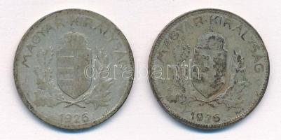 1926. 1P Ag (2x) T:3- patina Adamo P6