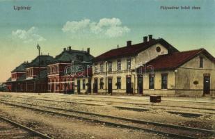 1916 Lipótvár, Újvároska, Leopoldov; Pályaudvar belső része, vasútállomás / railway station (EK)
