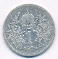 Ausztria 1896. 1K Ag "Ferenc József" T:2- 
Austria 1896. 1 Corona "Franz Joseph"...