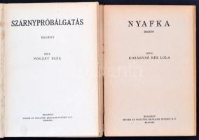 2 db Százszorszép Könyv - Kosáry Réz Lola: Nyafka; Szárnypróbálgatás. Bp., Singer és Wolfner. Kiadói...