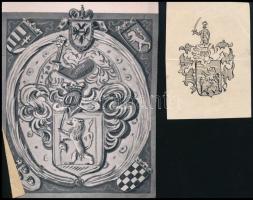 Jelzés nélkül: 8 db családi címer grafika