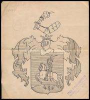 Jelzés nélkül: 8 db családi címer grafika