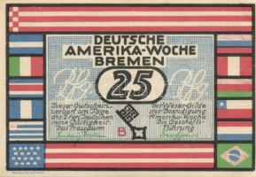 Német Birodalom/Weimari Köztársaság Bremen 1923. 25Pf (2x) + 50Pf (2x) + 75Pf (2x) + 100Pf (2x) 8klf...