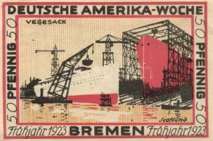 Német Birodalom/Weimari Köztársaság Bremen 1923. 25Pf (2x) + 50Pf (2x) + 75Pf (2x) + 100Pf (2x) 8klf...