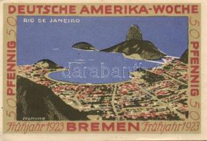 Német Birodalom/Weimari Köztársaság Bremen 1923. 25Pf (2x) + 50Pf (2x) + 75Pf (2x) + 100Pf (2x) 8klf...