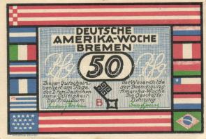 Német Birodalom/Weimari Köztársaság Bremen 1923. 25Pf (2x) + 50Pf (2x) + 75Pf (2x) + 100Pf (2x) 8klf...
