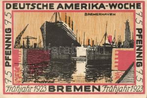 Német Birodalom/Weimari Köztársaság Bremen 1923. 25Pf (2x) + 50Pf (2x) + 75Pf (2x) + 100Pf (2x) 8klf...