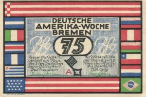 Német Birodalom/Weimari Köztársaság Bremen 1923. 25Pf (2x) + 50Pf (2x) + 75Pf (2x) + 100Pf (2x) 8klf...