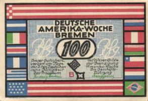 Német Birodalom/Weimari Köztársaság Bremen 1923. 25Pf (2x) + 50Pf (2x) + 75Pf (2x) + 100Pf (2x) 8klf...