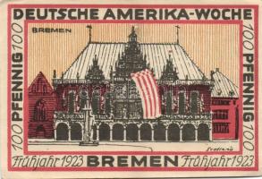 Német Birodalom/Weimari Köztársaság Bremen 1923. 25Pf (2x) + 50Pf (2x) + 75Pf (2x) + 100Pf (2x) 8klf...