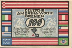 Német Birodalom/Weimari Köztársaság Bremen 1923. 25Pf (2x) + 50Pf (2x) + 75Pf (2x) + 100Pf (2x) 8klf...