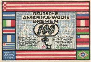 Német Birodalom/Weimari Köztársaság Bremen 1923. 25Pf (2x) + 50Pf (2x) + 75Pf (2x) + 100Pf (2x) 8klf...