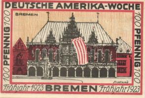 Német Birodalom/Weimari Köztársaság Bremen 1923. 25Pf (2x) + 50Pf (2x) + 75Pf (2x) + 100Pf (2x) 8klf...