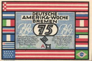Német Birodalom/Weimari Köztársaság Bremen 1923. 25Pf (2x) + 50Pf (2x) + 75Pf (2x) + 100Pf (2x) 8klf...