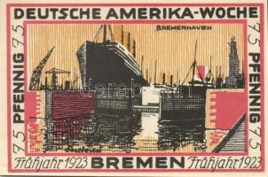 Német Birodalom/Weimari Köztársaság Bremen 1923. 25Pf (2x) + 50Pf (2x) + 75Pf (2x) + 100Pf (2x) 8klf...