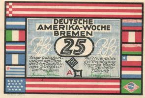Német Birodalom/Weimari Köztársaság Bremen 1923. 25Pf (2x) + 50Pf (2x) + 75Pf (2x) + 100Pf (2x) 8klf...