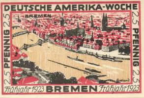 Német Birodalom/Weimari Köztársaság Bremen 1923. 25Pf (2x) + 50Pf (2x) + 75Pf (2x) + 100Pf (2x) 8klf...