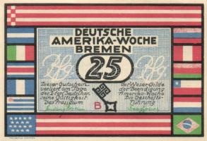 Német Birodalom/Weimari Köztársaság Bremen 1923. 25Pf (2x) + 50Pf (2x) + 75Pf (2x) + 100Pf (2x) 8klf...