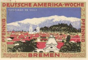 Német Birodalom/Weimari Köztársaság Bremen 1923. 25Pf (2x) + 50Pf (2x) + 75Pf (2x) + 100Pf (2x) 8klf...