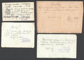 cca 1930 6 db kávéházi nyugta