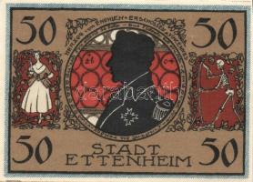 Német Birodalom/Weimari Köztársaság Ettenheim 1922. 50Pf (6x) 6klf teljes sor T:I