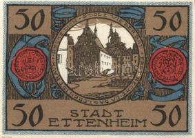 Német Birodalom/Weimari Köztársaság Ettenheim 1922. 50Pf (6x) 6klf teljes sor T:I