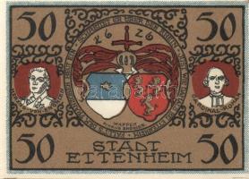 Német Birodalom/Weimari Köztársaság Ettenheim 1922. 50Pf (6x) 6klf teljes sor T:I