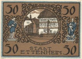Német Birodalom/Weimari Köztársaság Ettenheim 1922. 50Pf (6x) 6klf teljes sor T:I