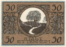 Német Birodalom/Weimari Köztársaság Ettenheim 1922. 50Pf (6x) 6klf teljes sor T:I