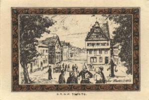 Német Birodalom/Weimari Köztársaság Brühl 1922. 50Pf + 1M + 2M + 3M + 5M 5klf teljes sor T:I