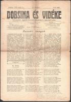 1915 Dobsina és vidéke c. újság VI. évf. 14. száma