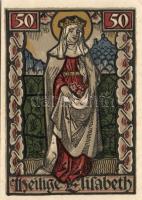 Német Birodalom/Weimari Köztársaság Eisenach 1922. 25Pf (2x)+ 50Pf (2x) + 75Pf (2x) 6klf teljes sor ...