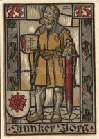 Német Birodalom/Weimari Köztársaság Eisenach 1922. 25Pf (2x)+ 50Pf (2x) + 75Pf (2x) 6klf teljes sor ...