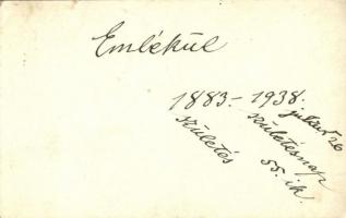 1938 Ismeretlen város, Kovács Ferenc úri és női cipész üzlete előtt. photo (non PC)