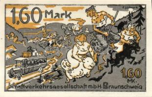 Német Birodalom/Weimari Köztársaság Braunschweig 1922. 25Pf + 75 Pf + 1,6 M
3 klf. teljes sor T:I