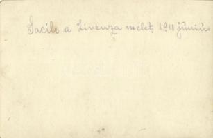 4 db eredeti első világháborús fotó az olasz frontról, 51. hadosztály parancsnoksági épülete, osztrá...