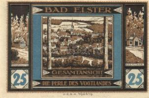 Német Birodalom/Weimari Köztársaság Elster 1922. 25Pf + 50Pf + 75Pf + 1M + 2M 5klf teljes sor T:I