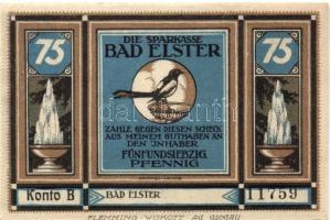 Német Birodalom/Weimari Köztársaság Elster 1922. 25Pf + 50Pf + 75Pf + 1M + 2M 5klf teljes sor T:I