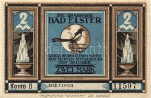 Német Birodalom/Weimari Köztársaság Elster 1922. 25Pf + 50Pf + 75Pf + 1M + 2M 5klf teljes sor T:I