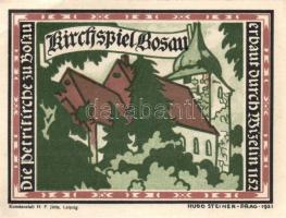 Német Birodalom/Weimari Köztársaság Bosau 1921. 25Pf + 50Pf + 1M 3klf teljes sor T:I