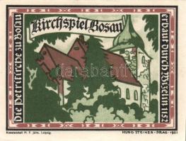 Német Birodalom/Weimari Köztársaság Bosau 1921. 25Pf + 50Pf + 1M 3klf teljes sor T:I