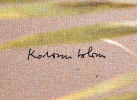 Katona István (1928-2006): Ladik (4/50), aláírt fotóművészeti alkotás, vásznon, 27×40 cm