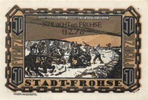 Német Birodalom/Weimari Köztársaság Frohse 1921. 25Pf + 50Pf + 75Pf 3klf teljes sor T:I