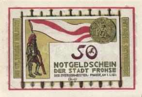 Német Birodalom/Weimari Köztársaság Frohse 1921. 25Pf + 50Pf + 75Pf 3klf teljes sor T:I