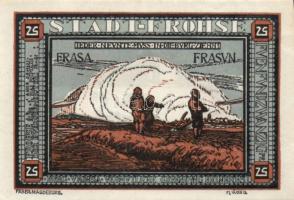 Német Birodalom/Weimari Köztársaság Frohse 1921. 25Pf + 50Pf + 75Pf 3klf teljes sor T:I