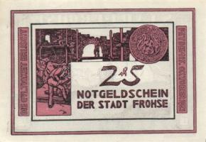 Német Birodalom/Weimari Köztársaság Frohse 1921. 25Pf + 50Pf + 75Pf 3klf teljes sor T:I