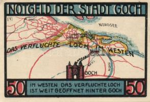 Német Birodalom/Weimari Köztársaság Goch 1922. 50Pf (2x) + 75Pf (4x) 6klf teljes sor T:I