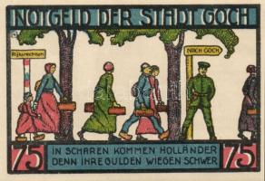 Német Birodalom/Weimari Köztársaság Goch 1922. 50Pf (2x) + 75Pf (4x) 6klf teljes sor T:I