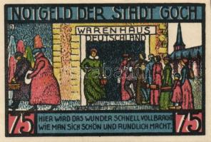 Német Birodalom/Weimari Köztársaság Goch 1922. 50Pf (2x) + 75Pf (4x) 6klf teljes sor T:I