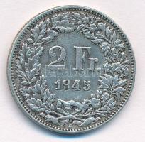 Svájc 1945B 2Fr Ag T:2 ph. Switzerland 1945B 2 Francs Ag C:XF edge error